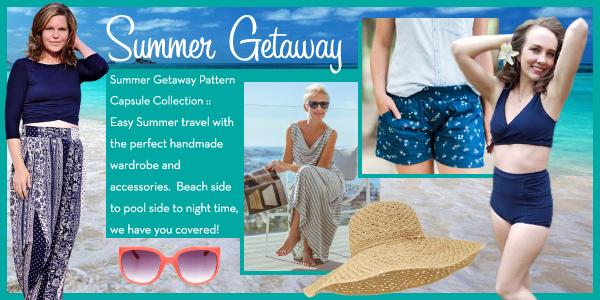 Girl Charlee Fabrics Sewing Pattern Collection :: Summer Getaway
