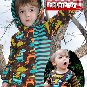 Fishsticks Designs Charlie Tee & Hoodie Infant and Toddler Sizes Sewing Pattern