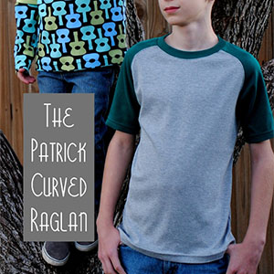 Fishsticks Designs Patrick Curved Raglan Big Kids Sizes Sewing Pattern