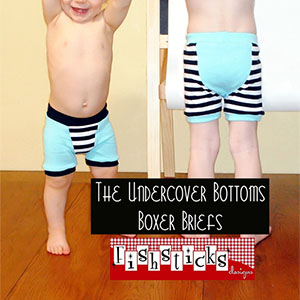 Fishsticks Designs Undercover Bottoms Boxer Briefs Sewing Pattern