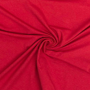 True Red Solid Cotton Spandex Knit Fabric