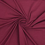 Burgundy Red Solid Cotton Spandex Knit Fabric