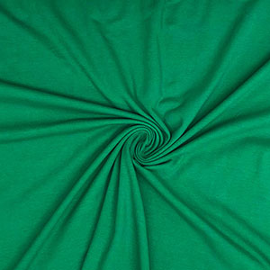 True Kelly Green Solid Cotton Spandex Knit Fabric