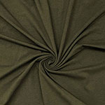 Dark Olive Green Solid Cotton Spandex Knit Fabric