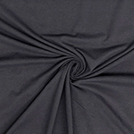 Charcoal Gray Solid Cotton Spandex Knit Fabric