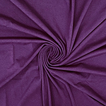 Eggplant Purple Solid Cotton Spandex Knit Fabric