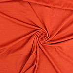Rust Orange Solid Cotton Spandex Knit Fabric