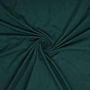 Hunter Green Solid Cotton Spandex Knit Fabric