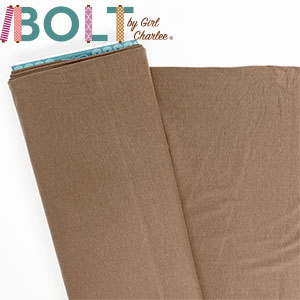 10 Yard Bolt Dark Mocha Solid Cotton Spandex Knit Fabric
