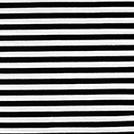 Black White Small Stripe Cotton Spandex Knit Fabric