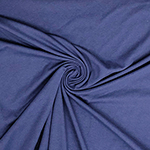 Indigo Blue Solid Cotton Spandex Knit Fabric