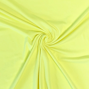 Neon Heather Yellow Solid Cotton Spandex Knit Fabric