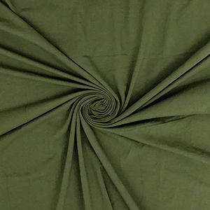 Army Green Solid Cotton Spandex Knit Fabric
