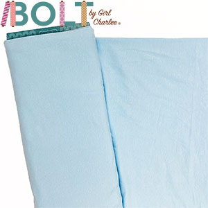 10 Yard Bolt Light Blue Solid Cotton Spandex Knit Fabric
