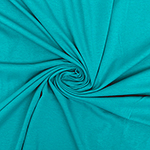 Dark Turquoise Solid Cotton Spandex Knit Fabric