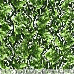 Grass Green Reptile Skin Double Brushed Jersey Spandex Blend Knit Fabric