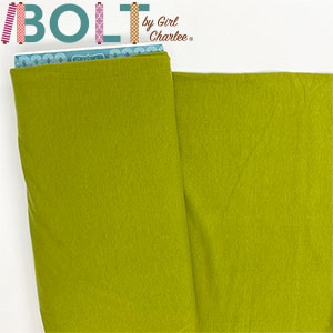 10 Yard Bolt Chartreuse Green Solid Cotton Spandex Knit Fabric