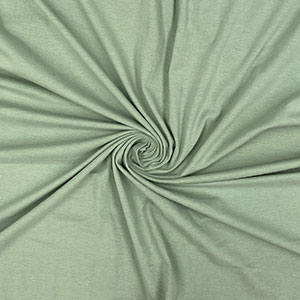 Light Sage Green Solid Cotton Spandex Knit Fabric