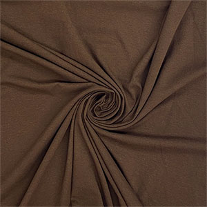 Cocoa Brown Solid Cotton Spandex Knit Fabric