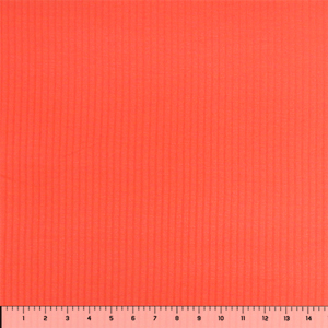 Bright Coral Solid Cotton Blend Wide Ribbed Knit Fabric