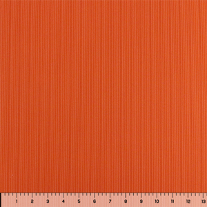 Deep Terracotta Solid Cotton Blend Variegated Ribbed Knit Fabric