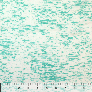 Aqua Paint Crackle Baby Rib Jersey Blend Ribbed Knit Fabric