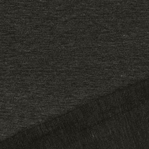 Charcoal Gray Heather Solid French Terry Blend Knit Fabric