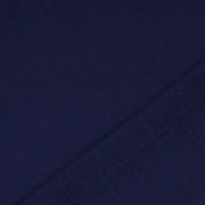 Blue Navy Solid French Terry Blend Knit Fabric