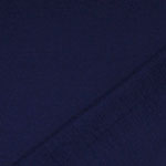 Blue Navy Solid French Terry Blend Knit Fabric