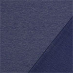 Denim Blue Heather Solid French Terry Blend Knit Fabric