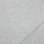 Gray White Dashed Vertical Pinstripe Jersey Blend Double Knit Fabric