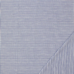 Indigo White Dashed Vertical Pinstripe Jersey Blend Double Knit Fabric