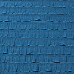 Teal Blue Stretch Ruffle Knit Fabric