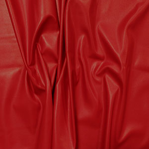 Red Matte Faux Vegan Leather Fabric
