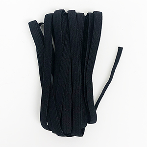 1/4\" Black Latex Free Knit Elastic