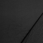 Licorice Black Solid Jersey Sweatshirt Fleece Blend Knit Fabric
