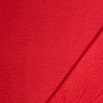 Crimson Red Solid Jersey Sweatshirt Fleece Blend Knit Fabric