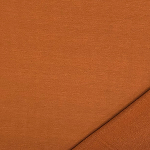 Caramello Brown Solid Jersey Sweatshirt Fleece Blend Knit Fabric