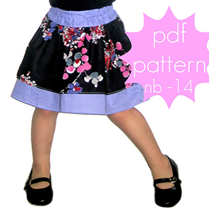 Jocole Double Layer Ruffle Skirt Sewing Pattern