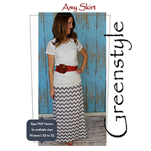 Greenstyle Women\'s Amy Maxi Skirt Sewing Pattern