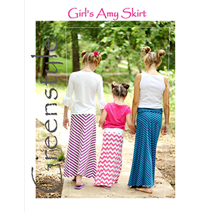 Greenstyle Girl\'s Amy Maxi Skirt Sewing Pattern