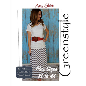 Greenstyle Women\'s Amy Maxi Skirt Extended Plus Sizes Sewing Pattern