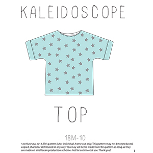 See Kate Sew Kaleidoscope Top Sewing Pattern