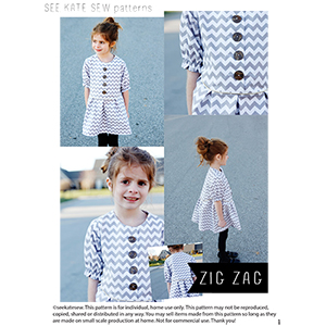 See Kate Sew ZigZag Dress Sewing Pattern