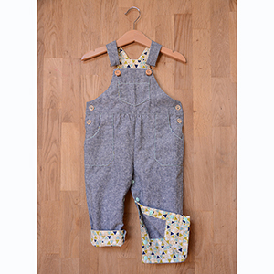 Two Stitches Frankie Dungarees Sewing Pattern