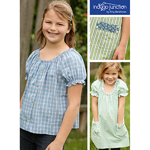 Indygo Junction Children\'s Peasant Top Sewing Pattern