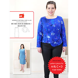 Liesl and Co. Rush Hour Blouse and Dress Plus Size Sewing Pattern