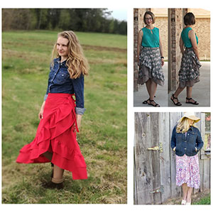 Eunoia Patterns Paradise Wrap Skirt Sewing Pattern
