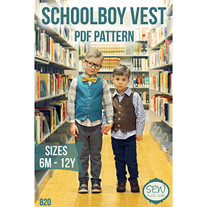 Sew Much Ado Schoolboy Vest Sewing Pattern