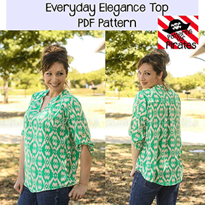 Patterns For Pirates Everyday Elegance Top Sewing Pattern